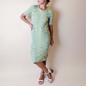 SOLD—90s Missoni iconic knit body-con midi dress